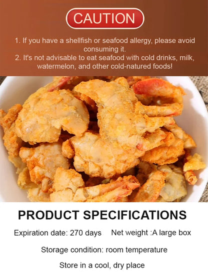 Mild Spicy Alaskan Snow Crab Crisps-FD6U