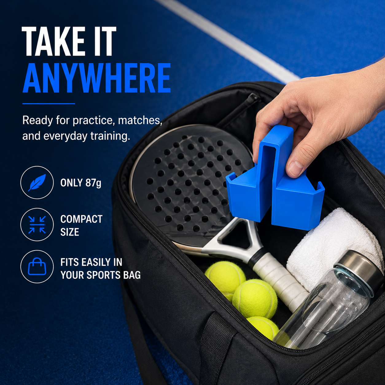 Net-Mounted Phone Holder for Sports Recording | Hands-Free Video Mount for Padel, Tennis & Pickleball-ASS1