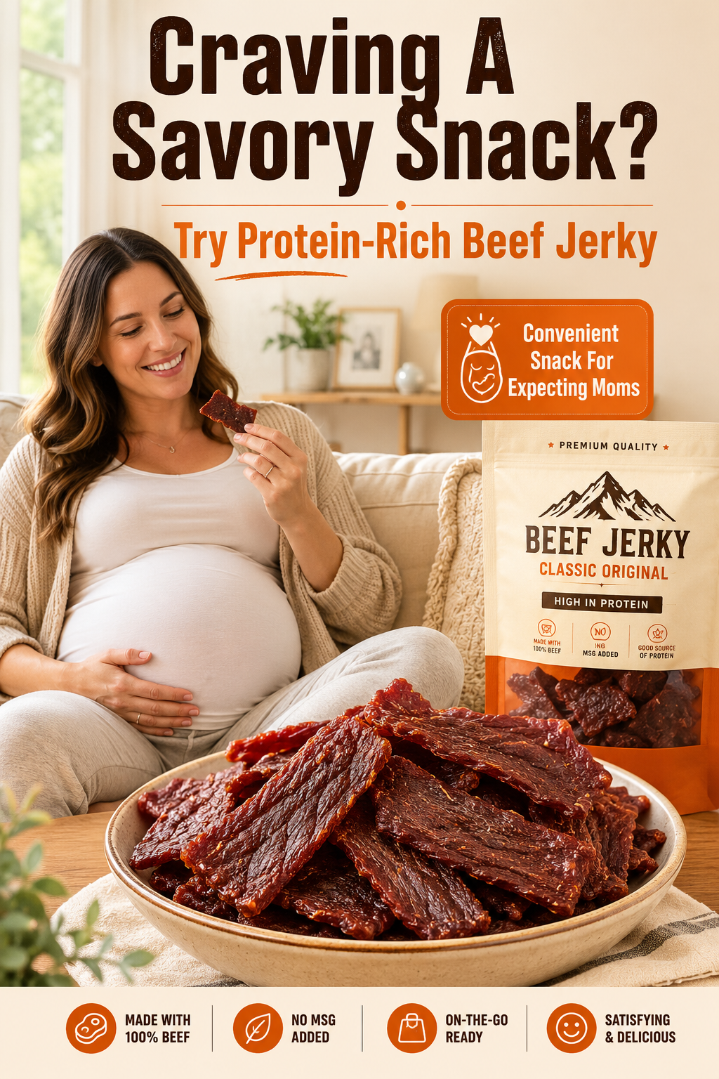 Add high-protein pure beef jerky-FD6U