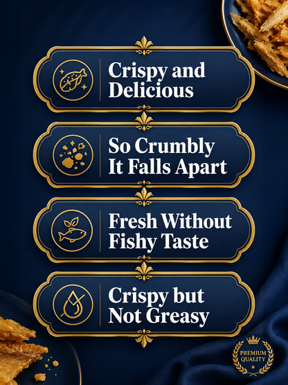 🐟️15g Pure Protein Per Pack|100％ Wild Deep-Sea Fish Crisps  -FD6U