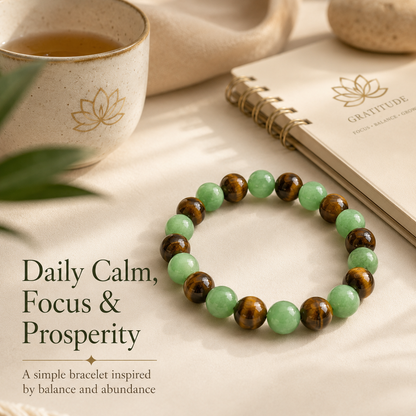 Seven Energy Wealth Meditation Bracelet | Daily Abundance, Focus & Balance-ASS1