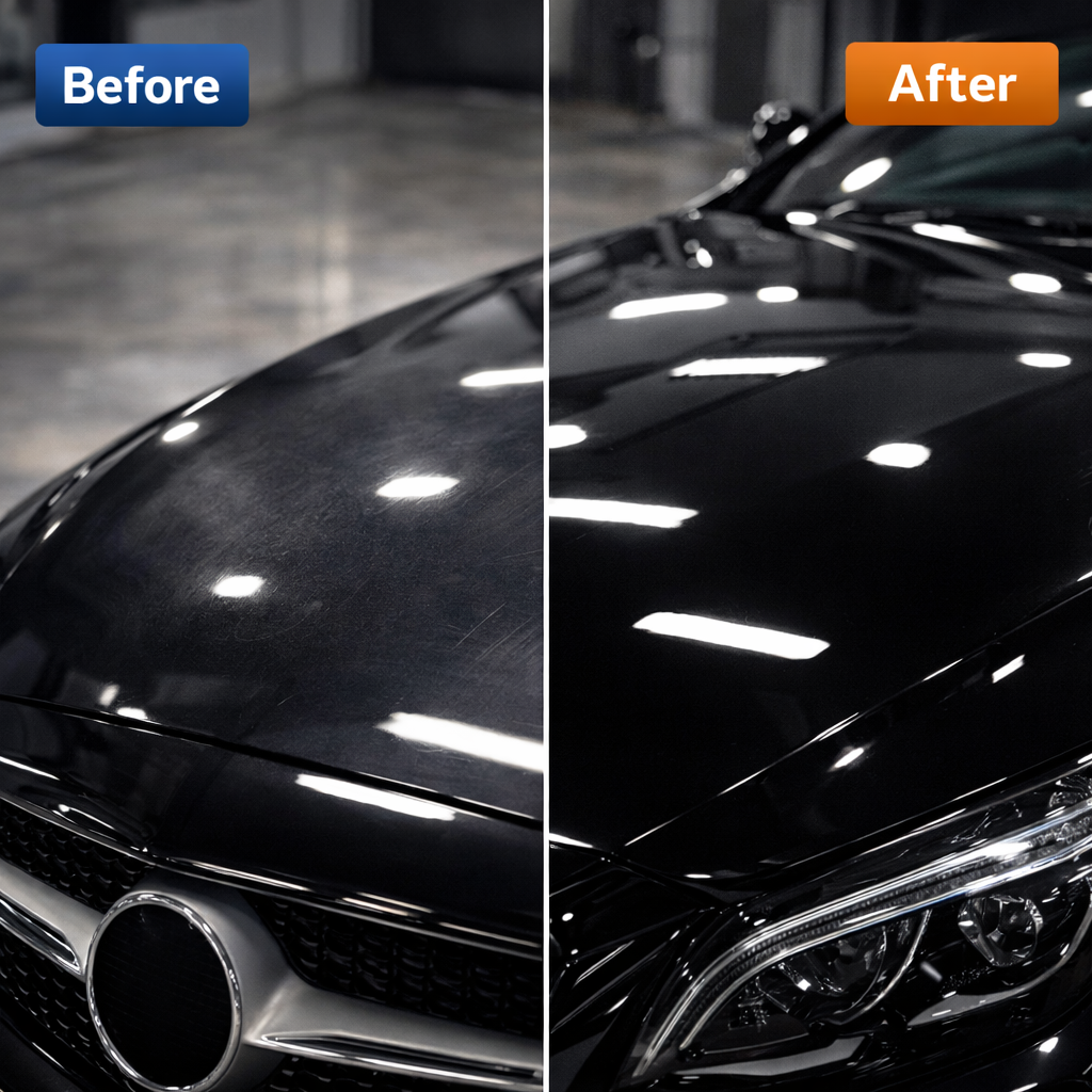 Crystal Ceramic Coating Kit for Cars – High Gloss Hydrophobic Paint Protectant with Towel & Applicator-ASS1