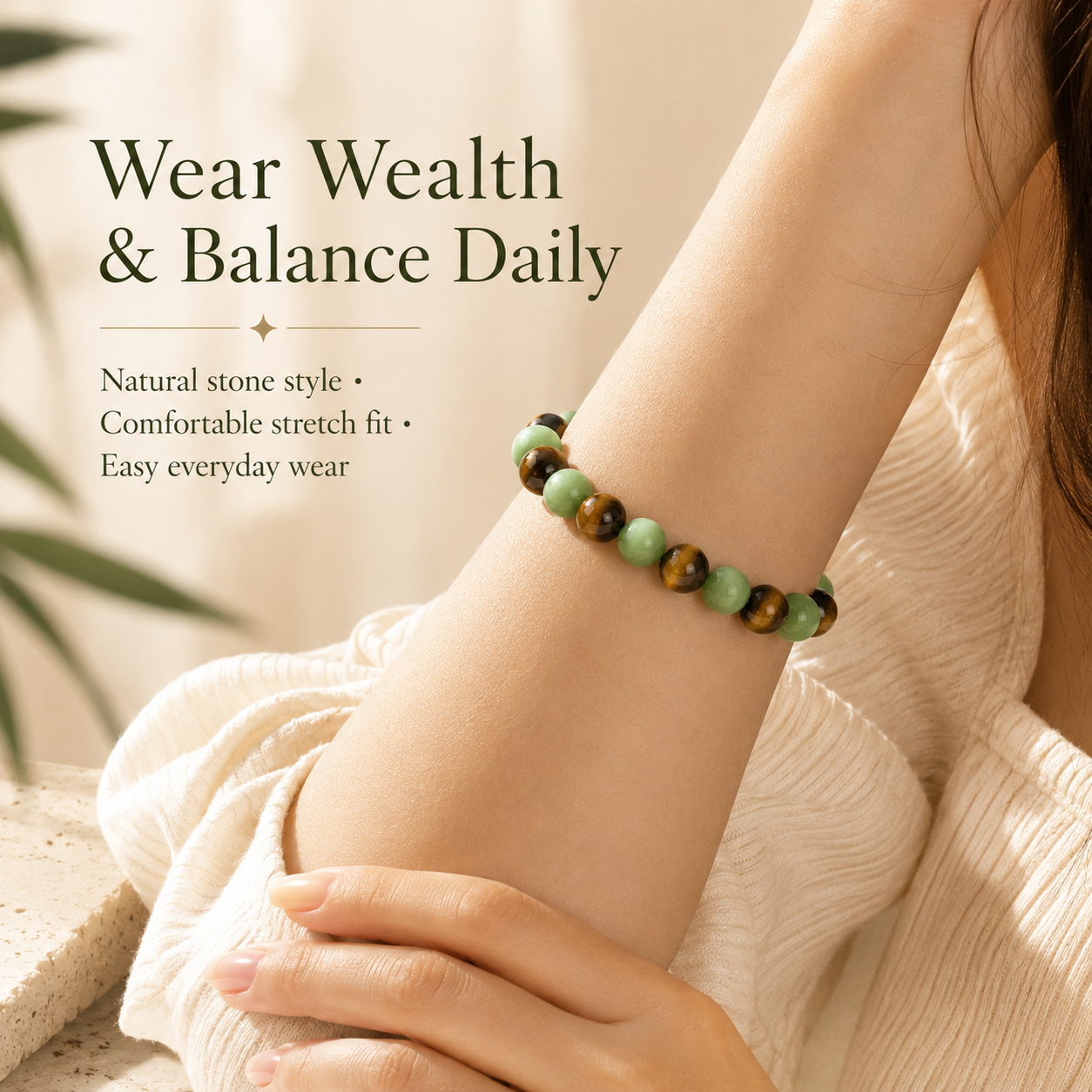 Seven Energy Wealth Meditation Bracelet | Daily Abundance, Focus & Balance-ASS1