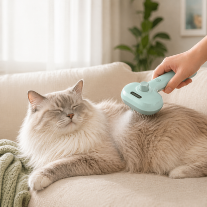 Self-Cleaning Pet Grooming Brush for Less Loose Fur & Easier Daily Grooming-ASS1